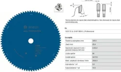 PIŁA TARCZOWA 305x25,4mm 80-ZĘBÓW EXPERT STAINLESS STEEL / STAL NIERDZEWNA INOX