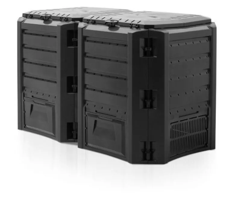 PROSPERPLAST KOMPOSTOWNIK 800L CZARNY MODULE 2-SEGMENTY 1350 x 719 x 826mm