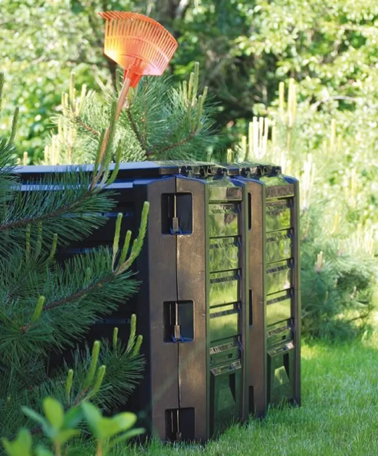 PROSPERPLAST KOMPOSTOWNIK 800L CZARNY MODULE 2-SEGMENTY 1350 x 719 x 826mm