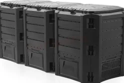 PROSPERPLAST KOMPOSTOWNIK 1200L CZARNY 1980 x 719 x 826mm 3 SEGMENTY