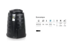 PROSPERPLAST KOMPOSTOWNIK 340L CZARNY