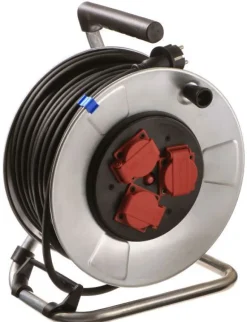 Przedłużacz bębnowy 25 m AS-SCHWABE 3G1,5 guma, metalowy