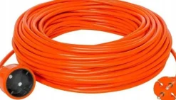 PRZEDŁUŻACZ OGRODOWY 25m 2x1 POMARAŃCZOWY
