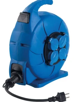 Przedłużacz ze zwijaczem 15 m AS-SCHWABE Neopren 3G1,5  ip44-gniazda