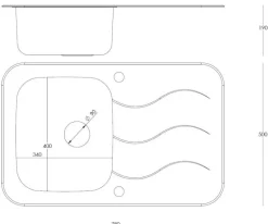 QUADRON Glen 211 HardQ komora stalowa PVD złota z czarnym blatem szklanym HB8078SC3FG1