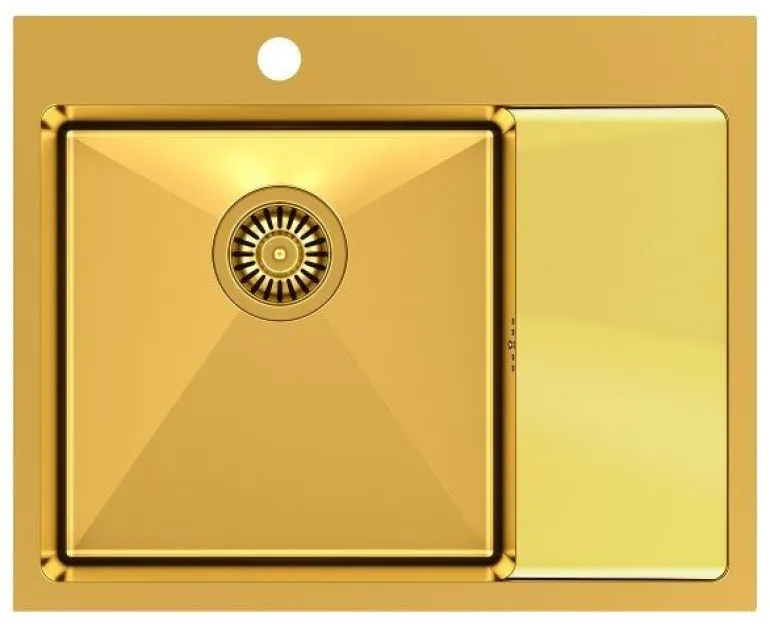 QUADRON RUSSEL 116 ZŁOTY HB7911PVDBSG1 + STEINER JULIA PVD złoty 3673503PVDG1