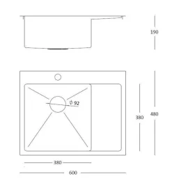 QUADRON RUSSEL 116 ZŁOTY HB7911PVDBSG1