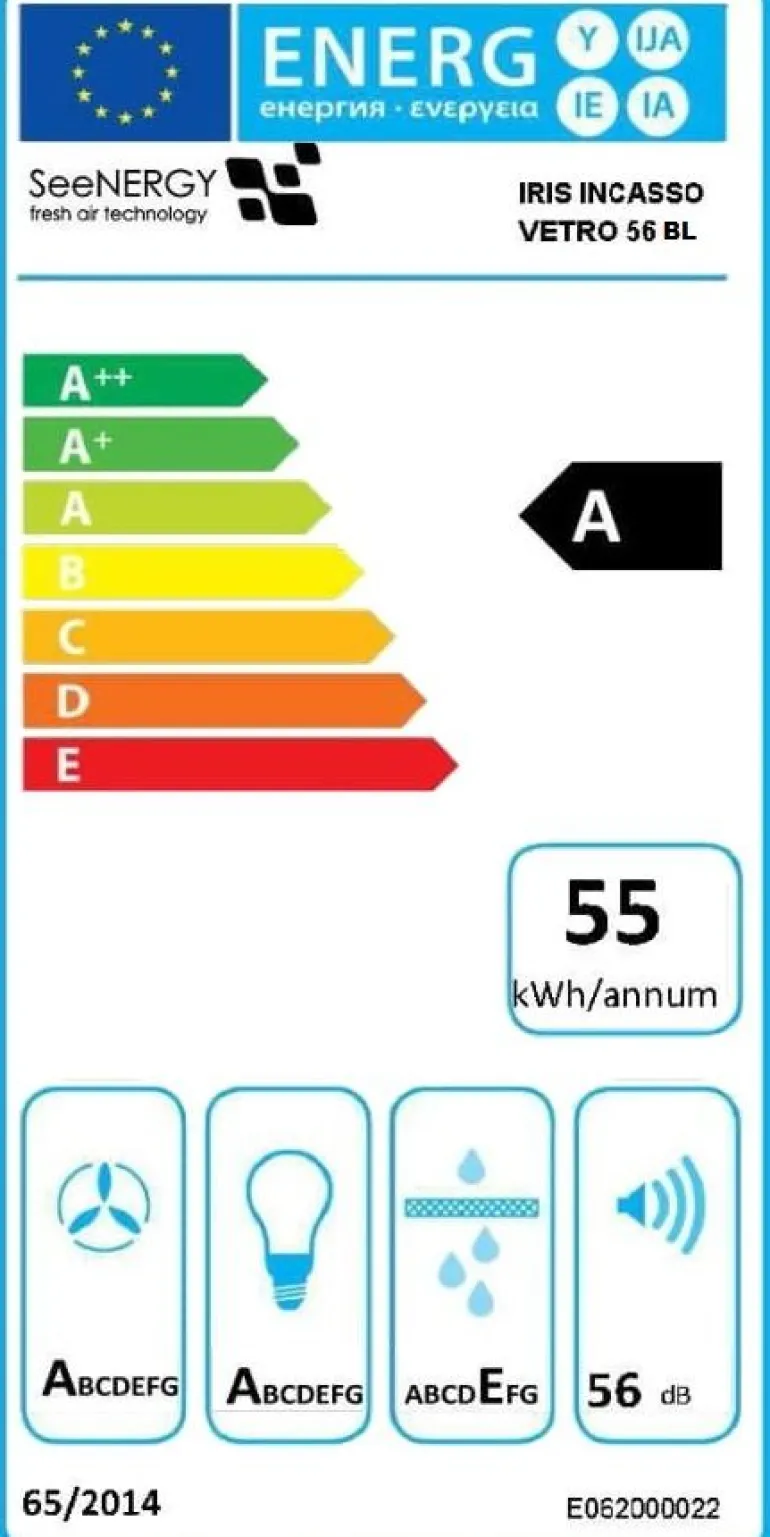 SEENERGY IRIS INCASSO VETRO 56 BL
