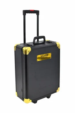 SILVER ZESTAW KLUCZY 419el. W WALIZCE NA KÓŁKACH CZARNEJ PROF