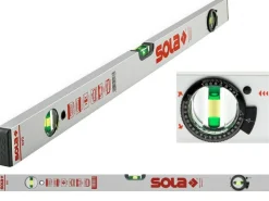 SOLA POZIOMNICA ALUMINIOWA Z REGULOWANYM KĄTOMIERZEM 60cm AVD 60