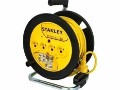 STANLEY PRZEDŁUŻACZ BĘBNOWY 40m 3x1,5mm 16A IP20 Z ZABEZPIECZENIEM PRZEPIĘCIOWYM