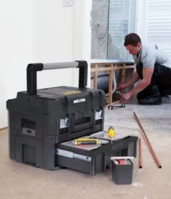 STANLEY SKRZYNIA ORGANIZER TSTAK I Z PIANKĄ UCHWYT DŁUGI