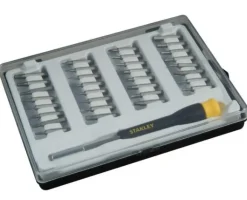 STANLEY WKRĘTAKI PRECYZYJNE Z WYMIENNYMI GROTAMI KOMPLET 32 szt.