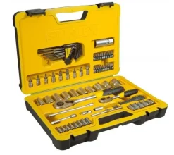 STANLEY ZESTAW KLUCZY 1/4",1/2" 75 elem.