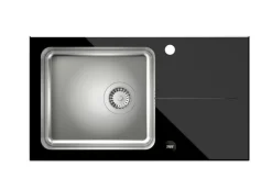 STEINER Hugh 111 komora stalowa z czarnym blatem szklanym