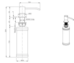 STEINER KEIRA STAL SZLACHETNA DOZOWNIK DO PŁYNU