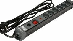 STHOR PRZEDŁUŻACZ / LISTWA PRZEPIĘCIOWA / PRZECIĄŻENIOWA 6-GNIAZD 3,0m