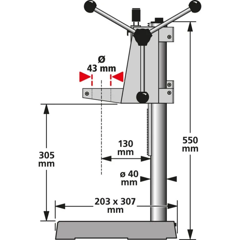 Stojak wiertarski Wolfcraft Exclusive