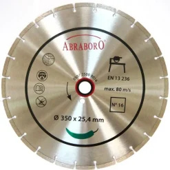 Tarcza diamentowa 350 x 25,4/7 ABRABORO N16, standard