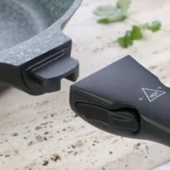 TIROSS PATELNIA GRANITOWA 24cm TS-1443 ODŁĄCZANA UCHWYT