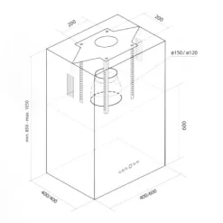 Toflesz OK-4 SANDY ISLAND BIAŁY 40 CM 850 m3/h