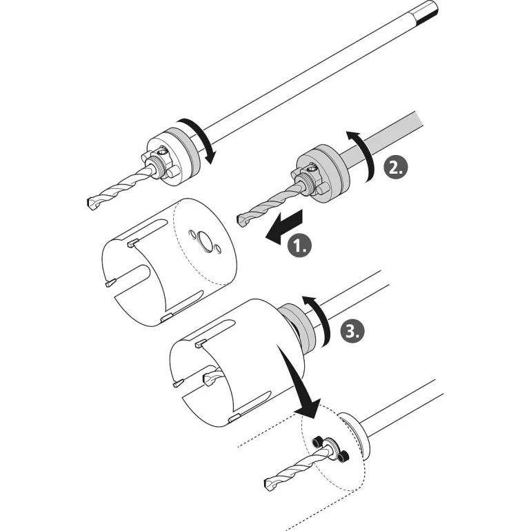 Trzpień mocujący ekstra długi, wolfcraft