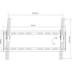 Uchwyt TV 37-70 MC-605N  vesa 600x400 55kg