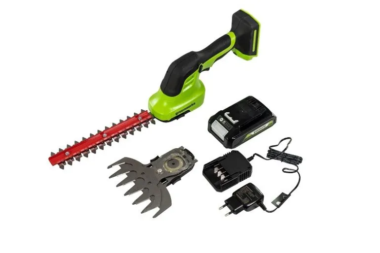 24V Nożyce do podcinania trawy i żywopłotów G24SHTK2 zestaw Ład.+2Ah