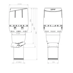 VILPE FLOW 160P/IS/500 CZERWONY