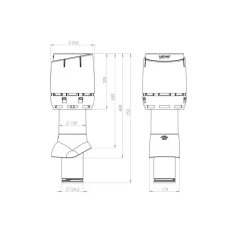 Vilpe FLOW 125P/IS/500 JASNY SZARY