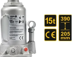 VOREL DŹWIGNIK TŁOKOWY HYDRAULICZNY 15T 205-390mm 80072