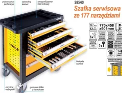 VOREL SZAFKA WARSZTATOWA 6-SZULFAD + 177szt. NARZĘDZI 58540