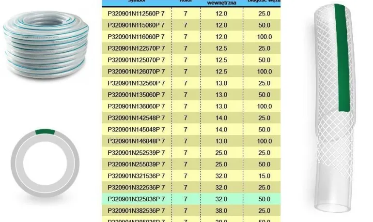 WĄŻ OGÓLNEGO STOSOWANIA ZBROJONY EXTRA 32,0*25m