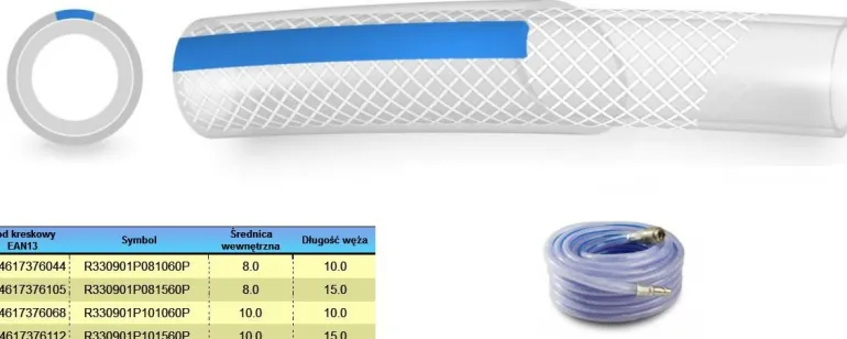 WĄŻ SPRĘŻONEGO POWIETRZA KOMPLET 8mm* 15m