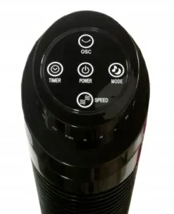 WENTYLATOR TUBA CZARNY+PILOT