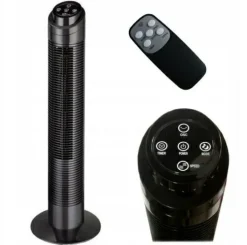 WENTYLATOR TUBA CZARNY+PILOT