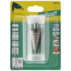 Wiertło stopniowane HSS 8-35 mm Wolfcraft