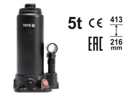 YATO DŹWIGNIK TŁOKOWY HYDRAULICZNY SŁUPKOWY 5T, 216 - 413mm