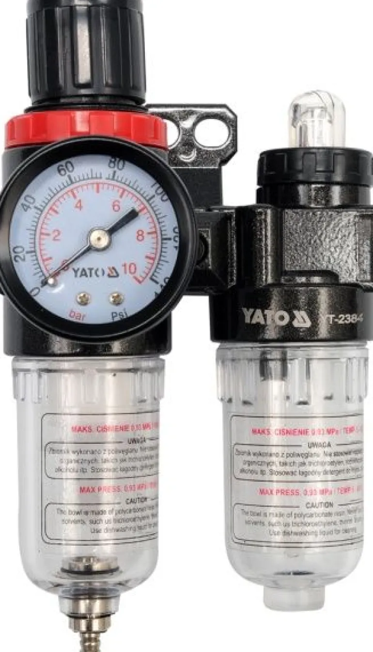 YATO FILTR ODWADNIACZ + REDUKTOR + NAOLEJACZ 1/4" 25CM3 2384