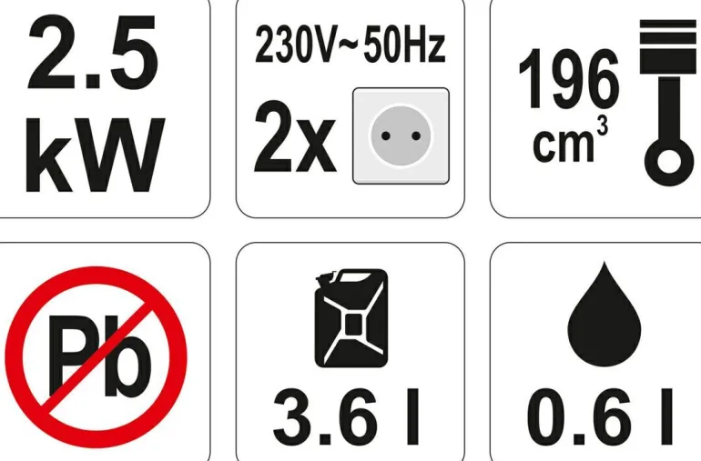 YATO GENERATOR PRĄDOTWÓRCZY 2,7KW AVR
