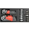 YATO KLUCZE HEX, TORX, NASADKI TORX ZESTAW 31 elem. WKŁAD DO SZAFKI YT-55451