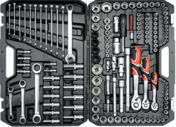 YATO KOMPLET KLUCZY 150 elem. XXL 1/4" - 3/8" - 1/2" 38811