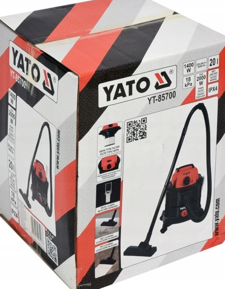 YATO ODKURZACZ WARSZTATOWY 1400W / 20L