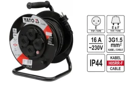 YATO PRZEDŁUŻACZ BĘBNOWY 30m 3 x 1,5mm2 IP44 81053