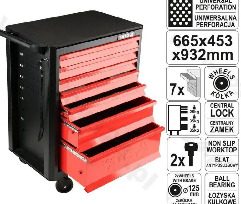 YATO SZAFKA WARSZTATOWA 7 SZUFLAD 09000
