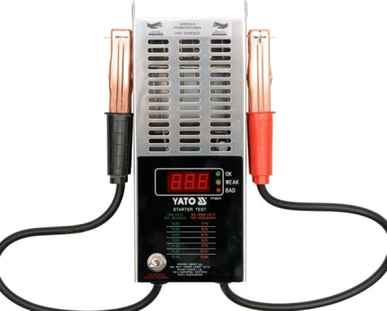 YATO TESTER AKUMULATORÓW CYFROWY 12V