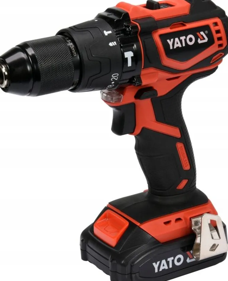 YATO WIERTARKO-WKRĘTARKA UDAROWA 18V 42Nm 1x2,0Ah LI-ION BEZSZCZOTKOWA, W WALIZCE YT-82796