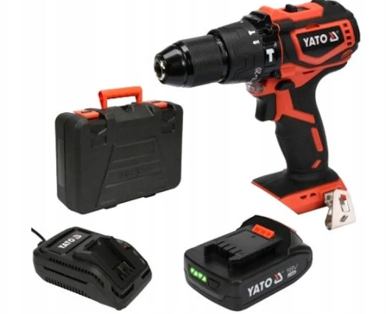 YATO WIERTARKO-WKRĘTARKA UDAROWA 18V 42Nm 1x2,0Ah LI-ION BEZSZCZOTKOWA, W WALIZCE YT-82796
