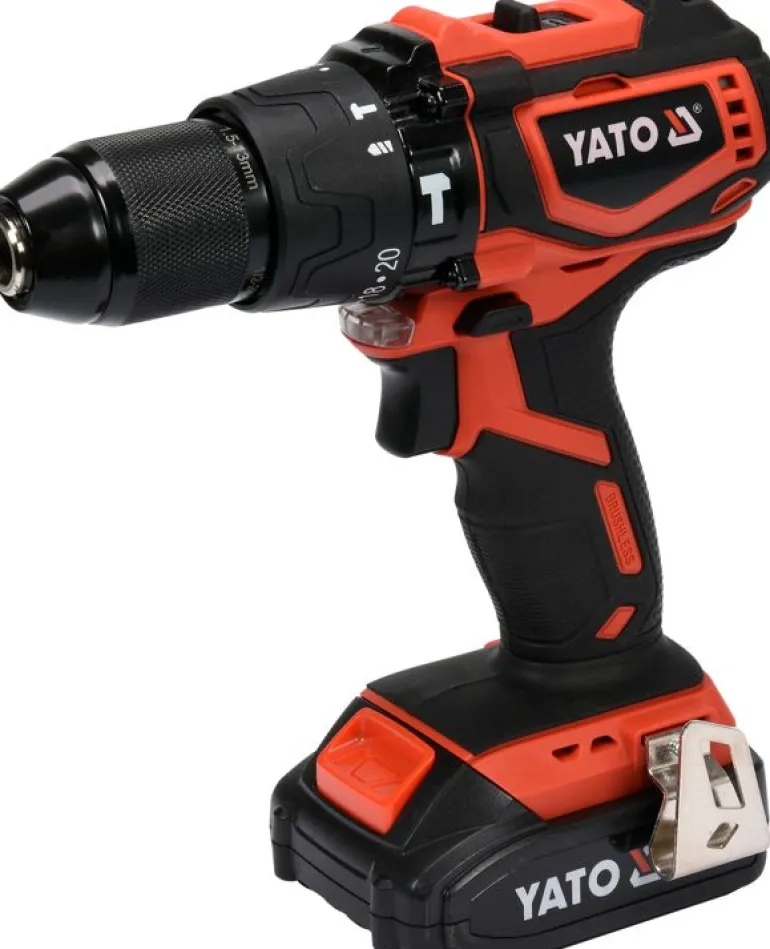 YATO WIERTARKO-WKRĘTARKA UDAROWA 18V 42Nm 1x2,0Ah LI-ION BEZSZCZOTKOWA, W WALIZCE YT-82796