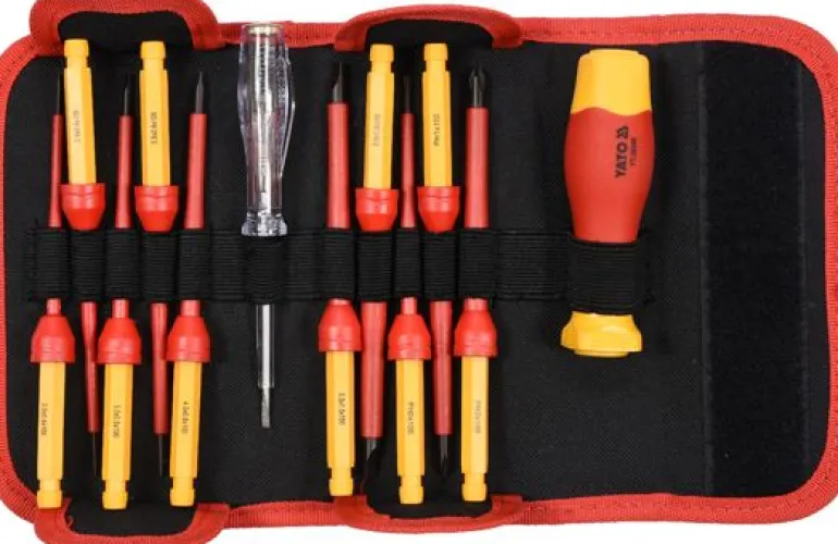 YATO WKRĘTAKI IZOLOWANE + KOŃCÓWKI KOMPLET 12szt.